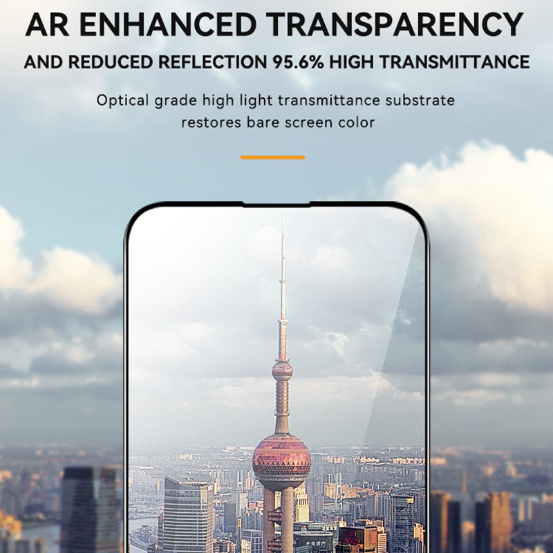 TGVI'S For iPhone 15 Pro Max Front Film Ultra Clear High Aluminium-silicon Glass Screen Protector+Phone Back Cover TGVI'S For iPhone 15 Pro Max Front Film Ultra Clear High Aluminium-silicon Glass Screen Protector+Phone Back Cover